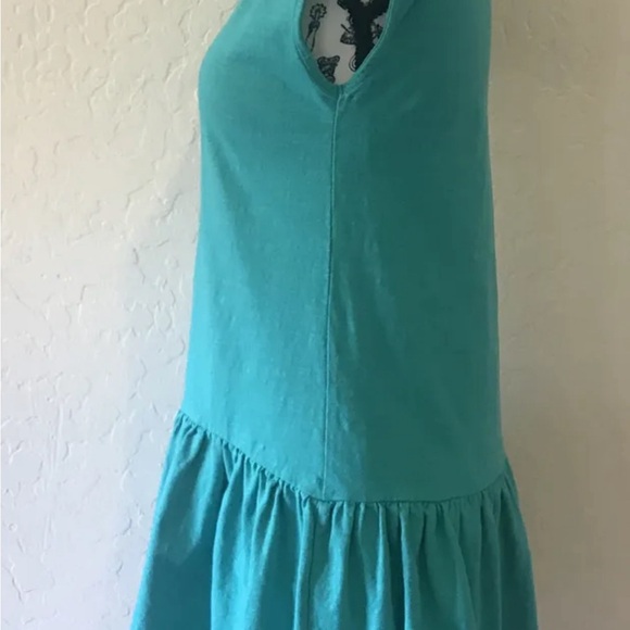 KATE SPADE NEW YORK JUNIOR GIRLS SIZE 14 SEAFOAM GREEN TURQUOISE DRESS WITH BOW - Picture 2 of 5